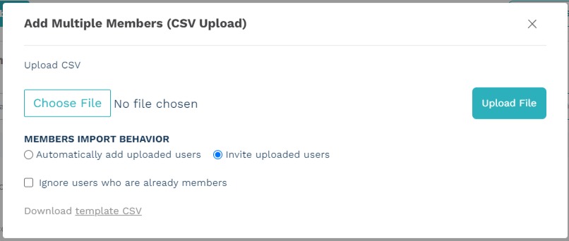 Teams CSV Upload